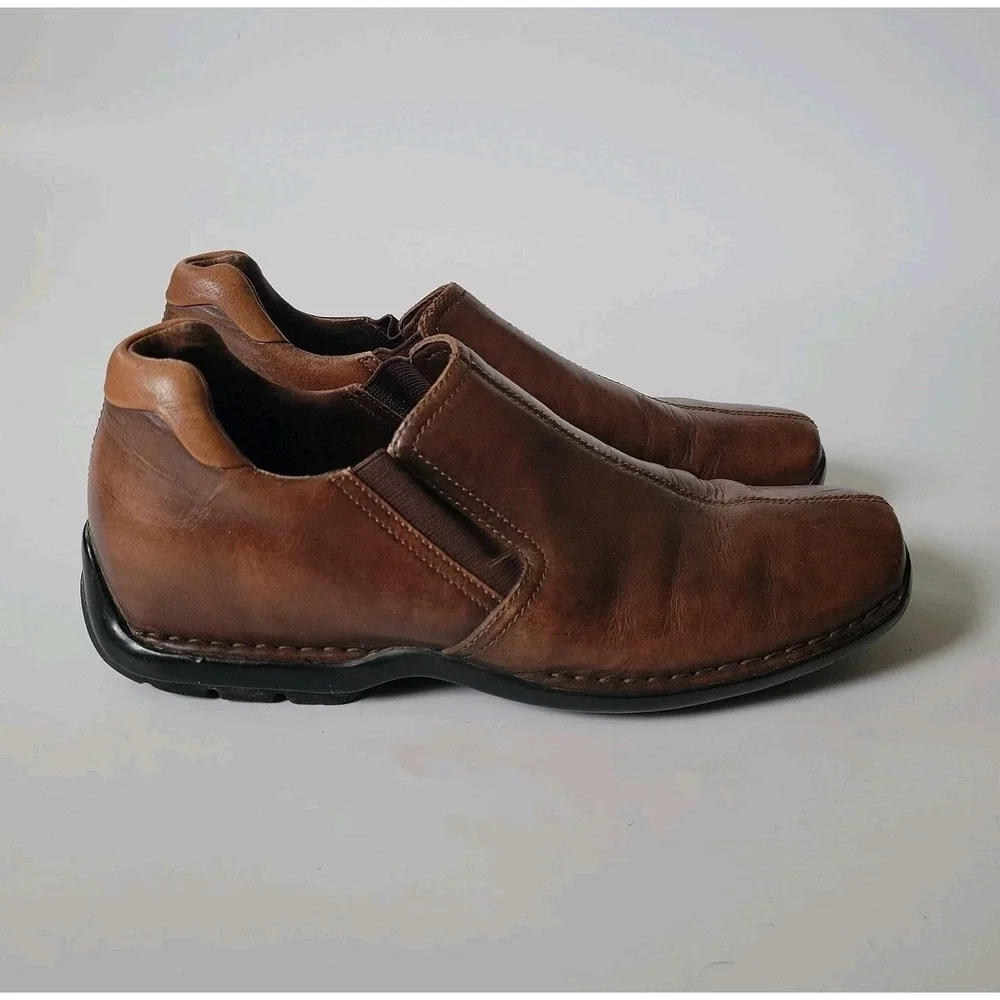 Cole Haan Zeno Slip On Driver Loafers 10M Brown Casual‎ Minimalist Preppy C07486